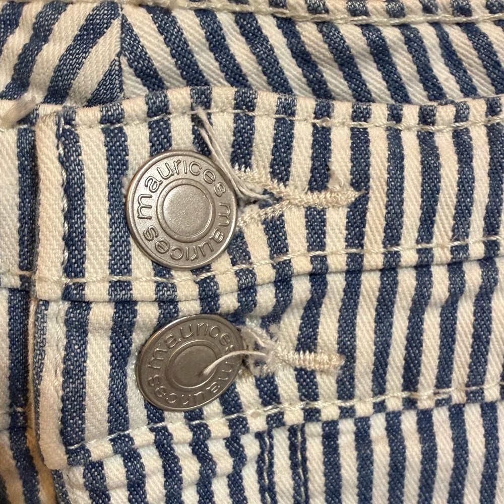 Maurices Navy and White Striped Mini Skirt - Picture 4 of 7